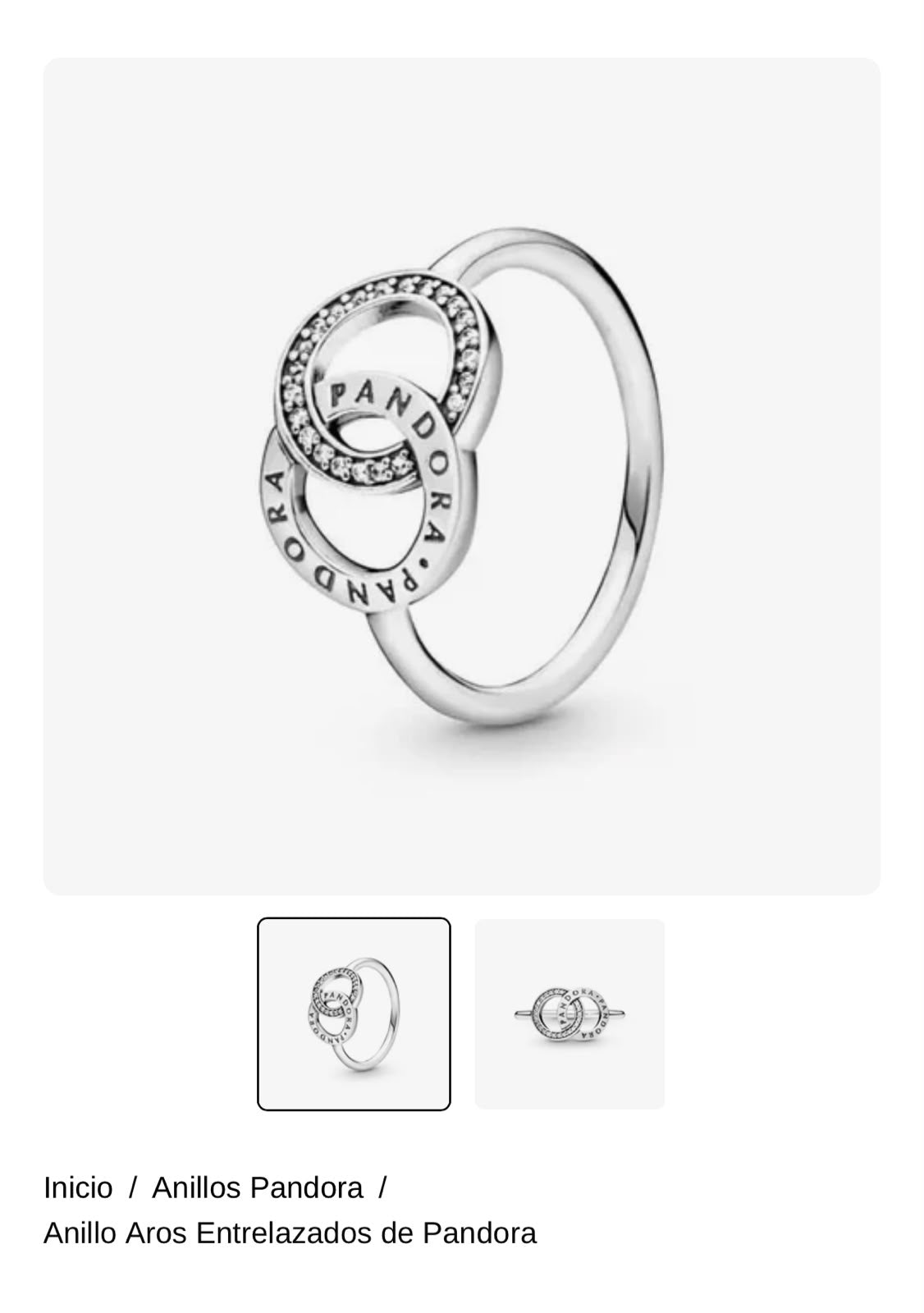 Anillo Aros Entrelazados de Pandora