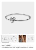 Pulsera Moments en plata de ley Retrato de Minnie Brillante