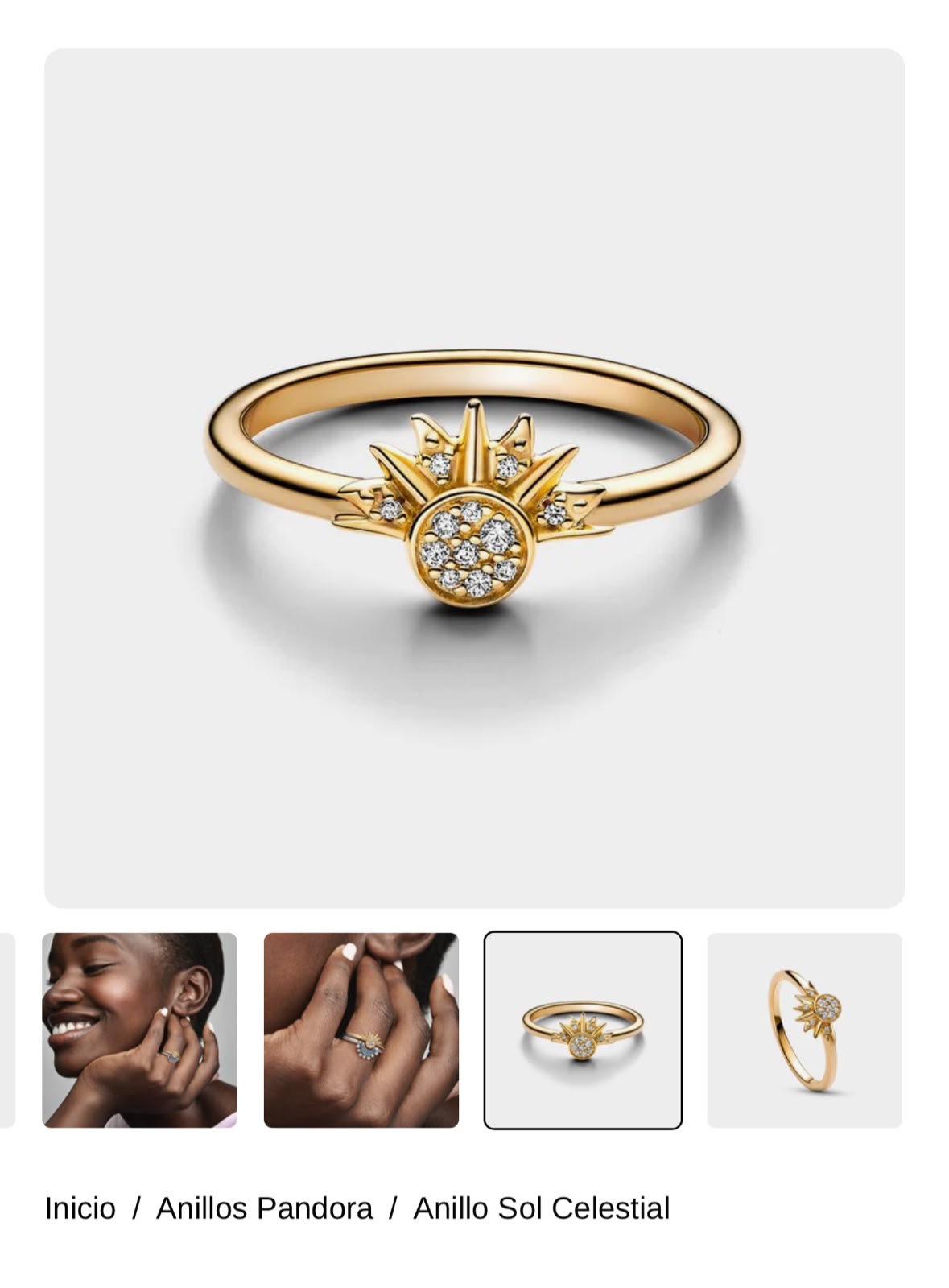 Anillo Sol Celestial