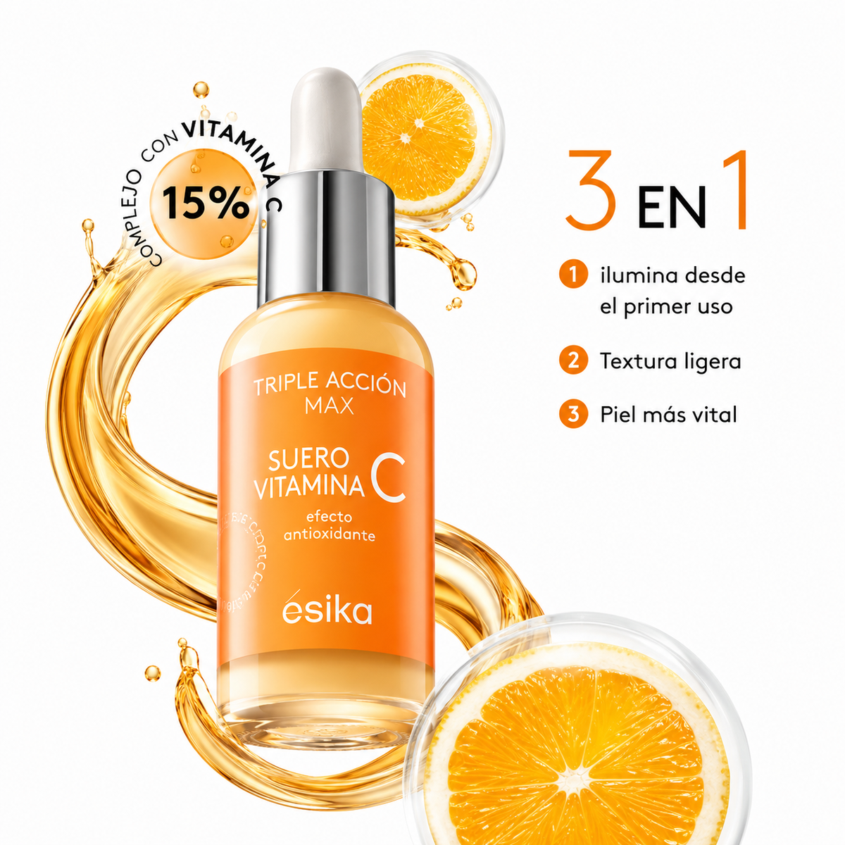 SUERO FACIAL VITAMINA C TRIPLE ACCIÓN MAX-Ésika