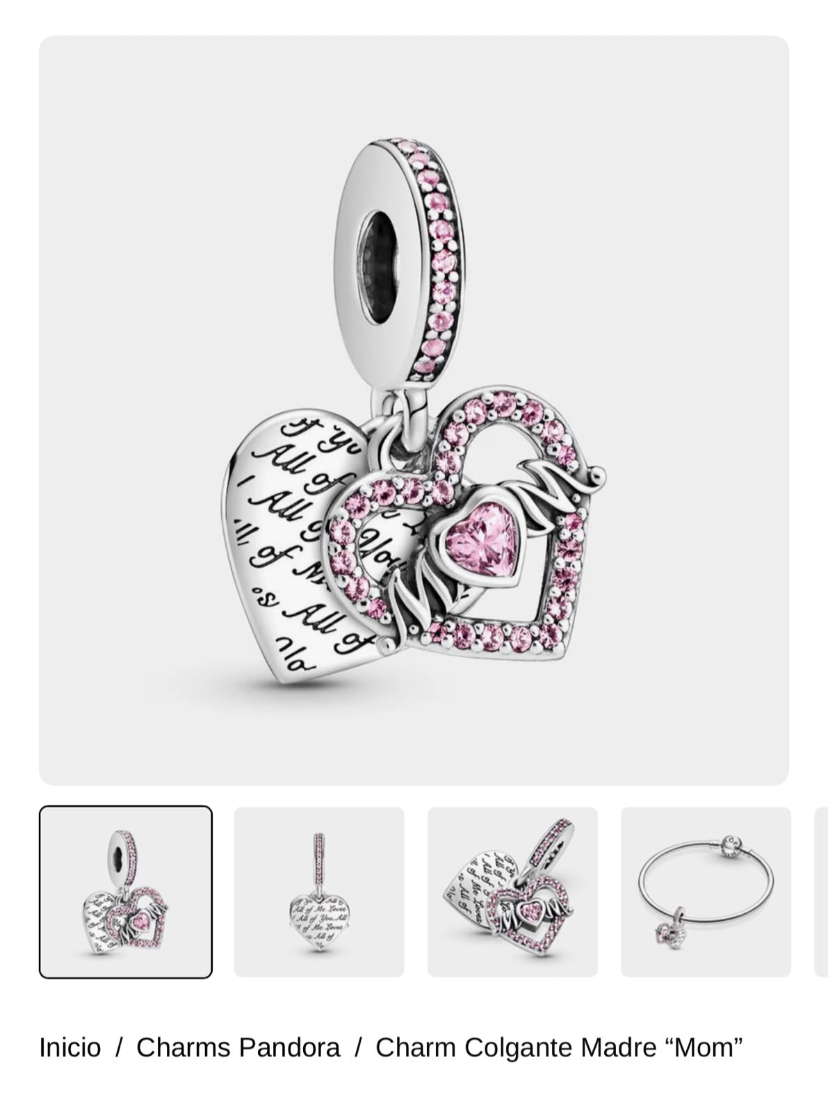Charm Colgante Madre “Mom”
