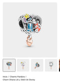 Charm Ohana Lilo y Stitch de Disney