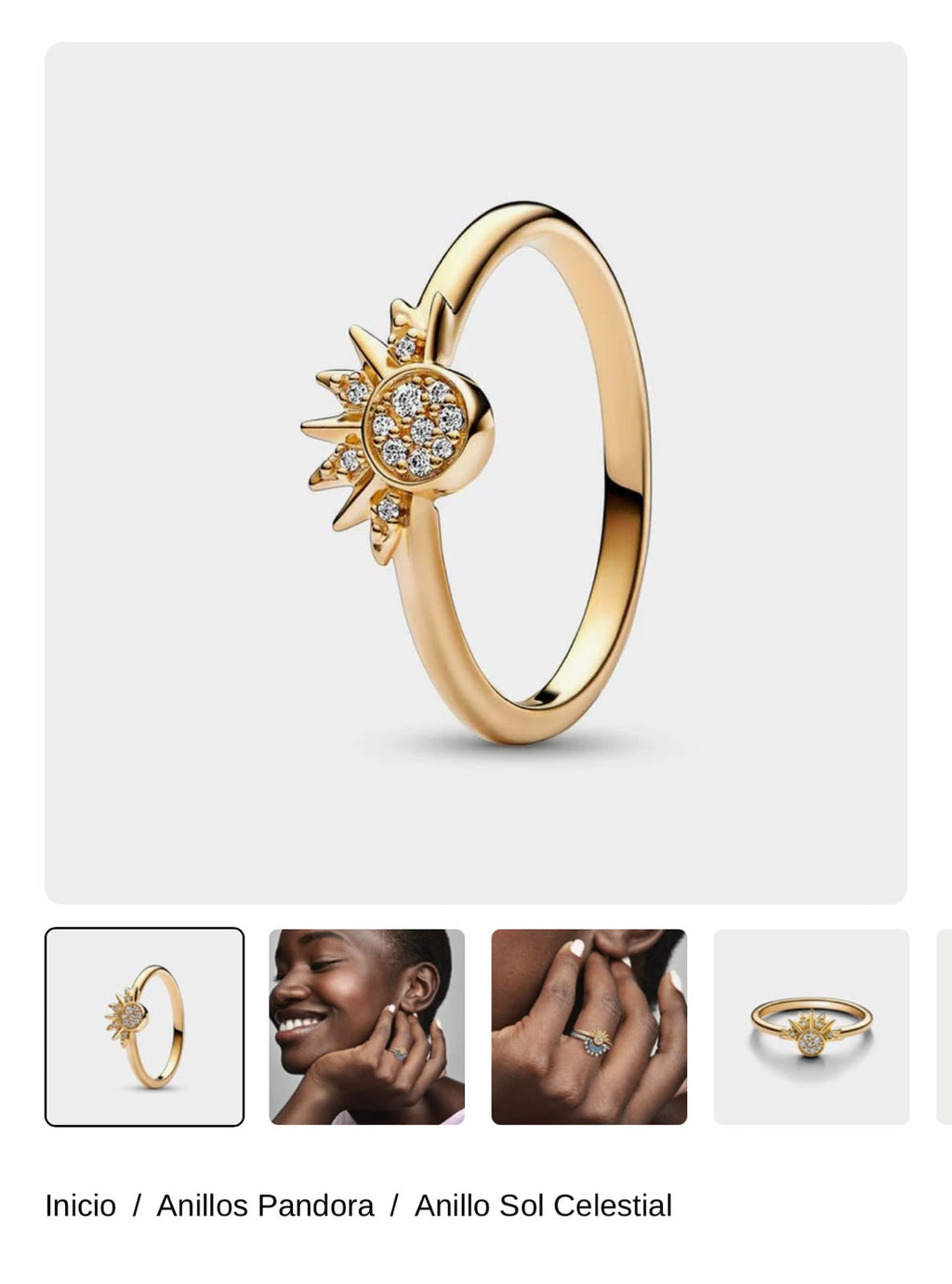 Anillo Sol Celestial
