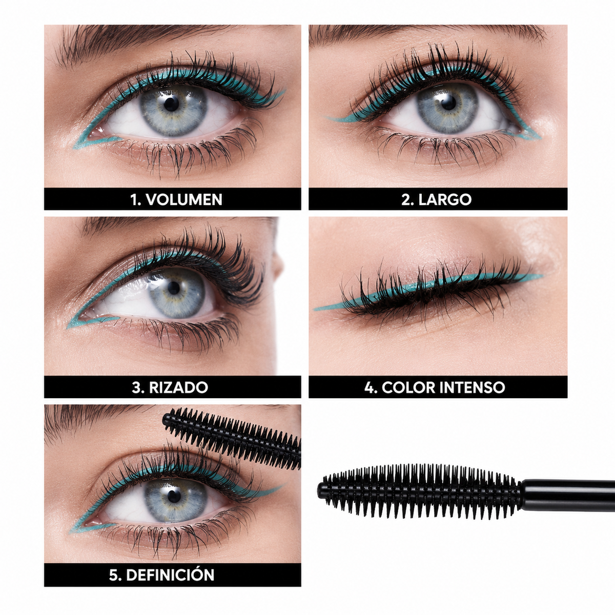 MÁSCARA DE PESTAÑAS MULTI5-LASH CYPLAY-Cyzone