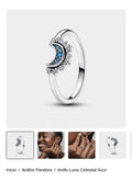 Anillo Luna Celestial Azul