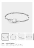 Pulsera Cadena de Serpiente Nudo Infinito