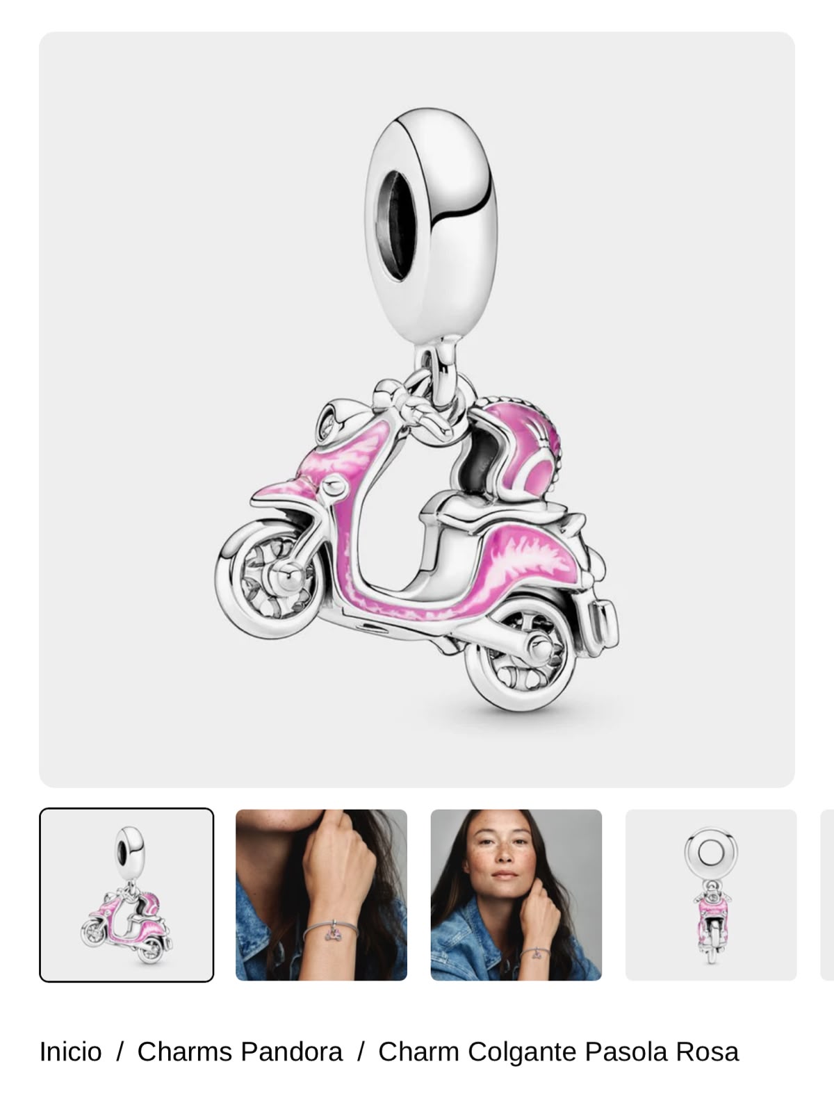 Charm Colgante Pasola Rosa