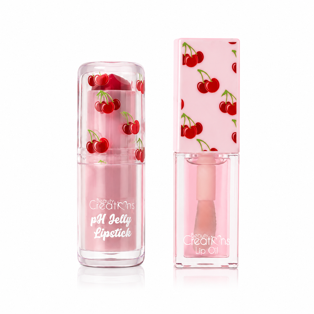 Barra y Aceite Labial Sweet Drip Duo Cereza Ph Jelly Beauty Creations