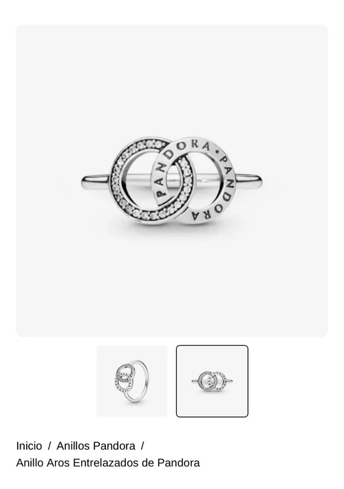 Anillo Aros Entrelazados de Pandora