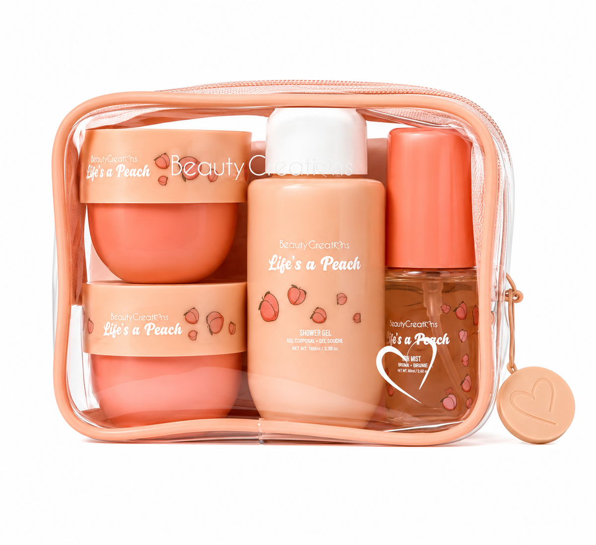 Kit de Viaje Sweet Dose Fruity Life-s a Peach Beauty Creations