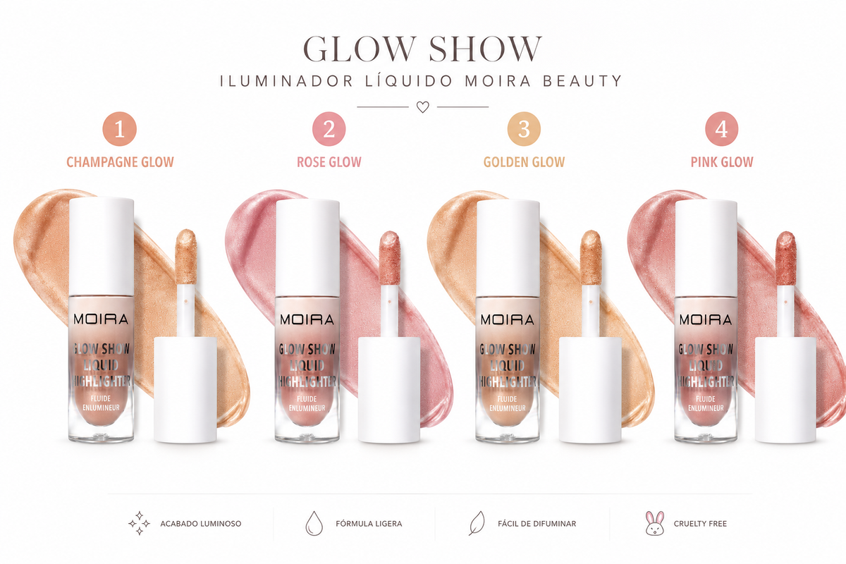 Iluminador Líquid-Glow Show Moira Beauty-P/C