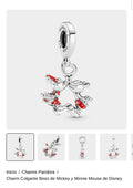 Charm Colgante Beso de Mickey y Minnie Mouse de Disney