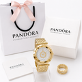 Reloj Pandora Dorado-Original