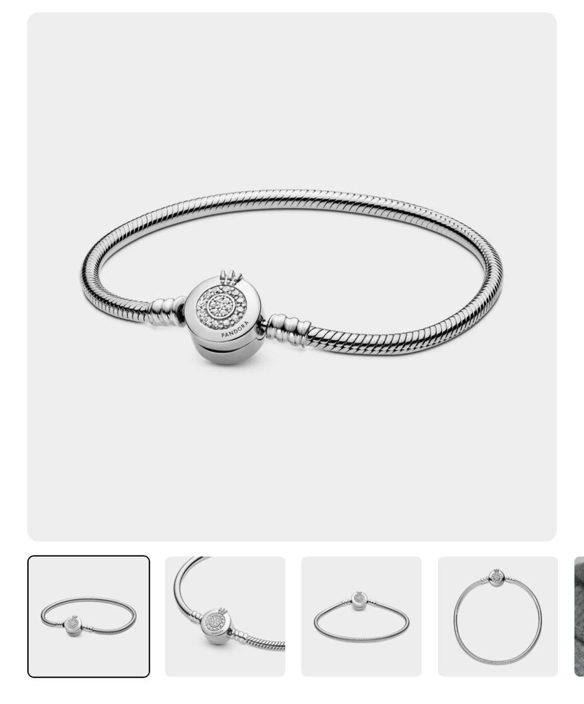 Pulsera Corona Brillante de Pandora Moments
