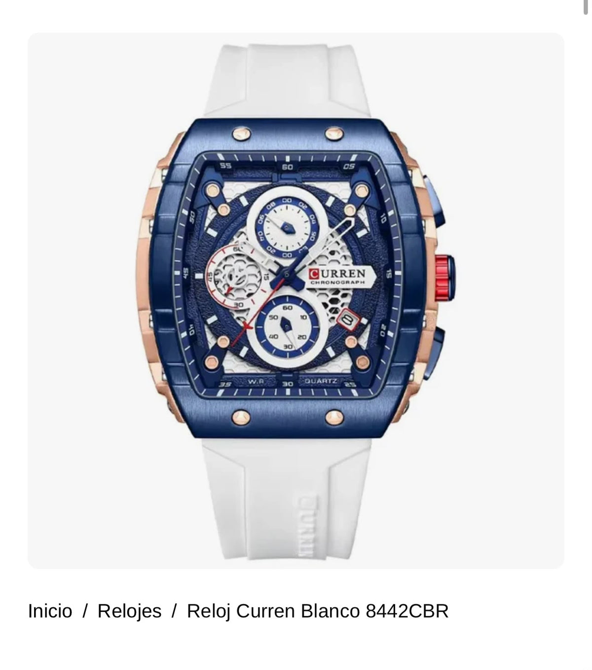 Reloj Curren Blanco 8442CBR