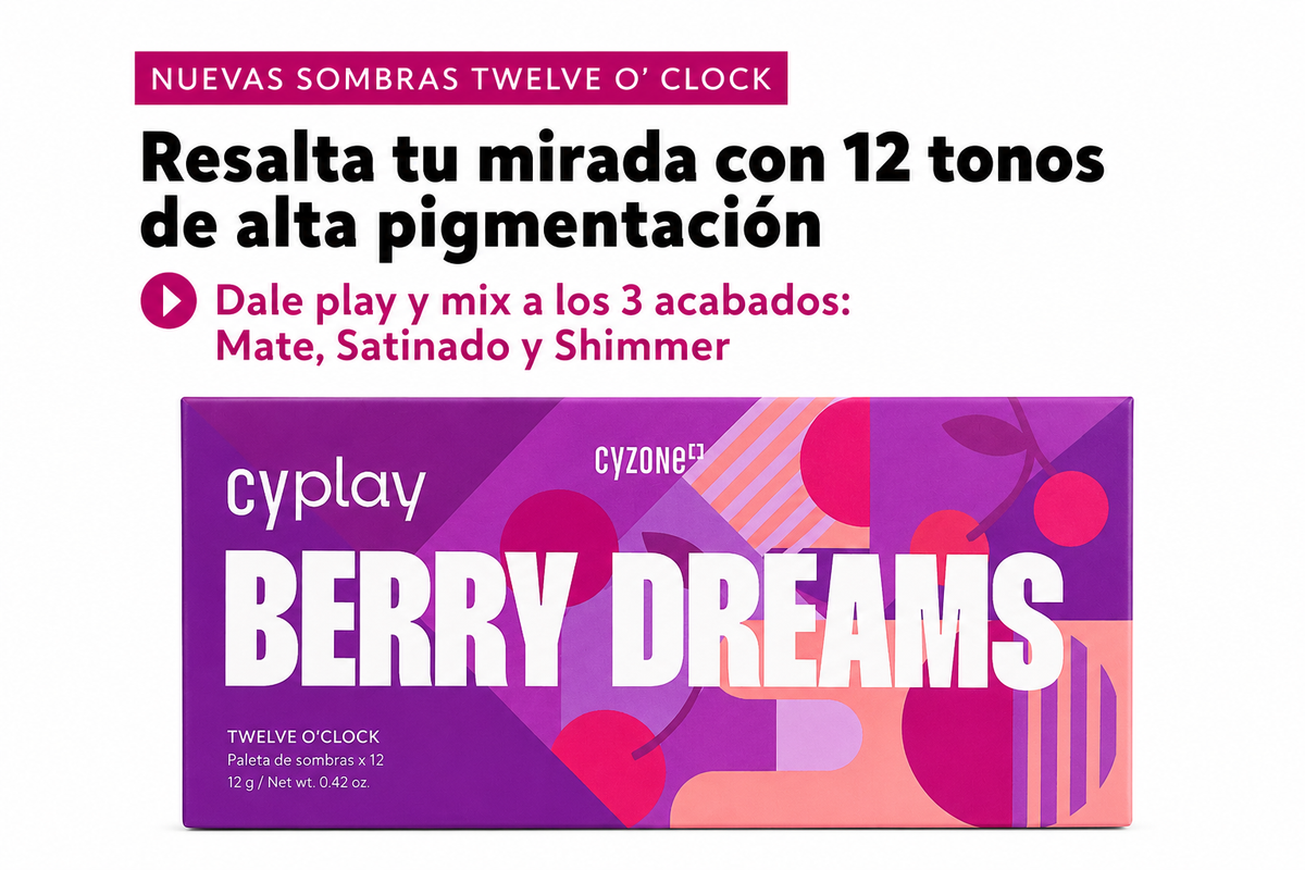 PALETA DE SOMBRAS TWELVE O'CLOCK CYPLAY-Cyzone