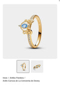 Anillo Carroza de La Cenicienta de Disney